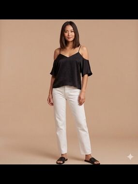 Aritzia Wilfred Draveil Blouse Black size M